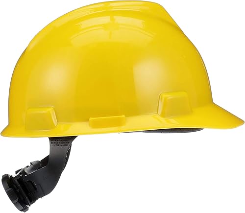 Miniatura 3 de MSA - Casco de seguridad V-Gard con sistema de suspensión, carcasa de polietileno y correas de corona autoajustables para una protección superior