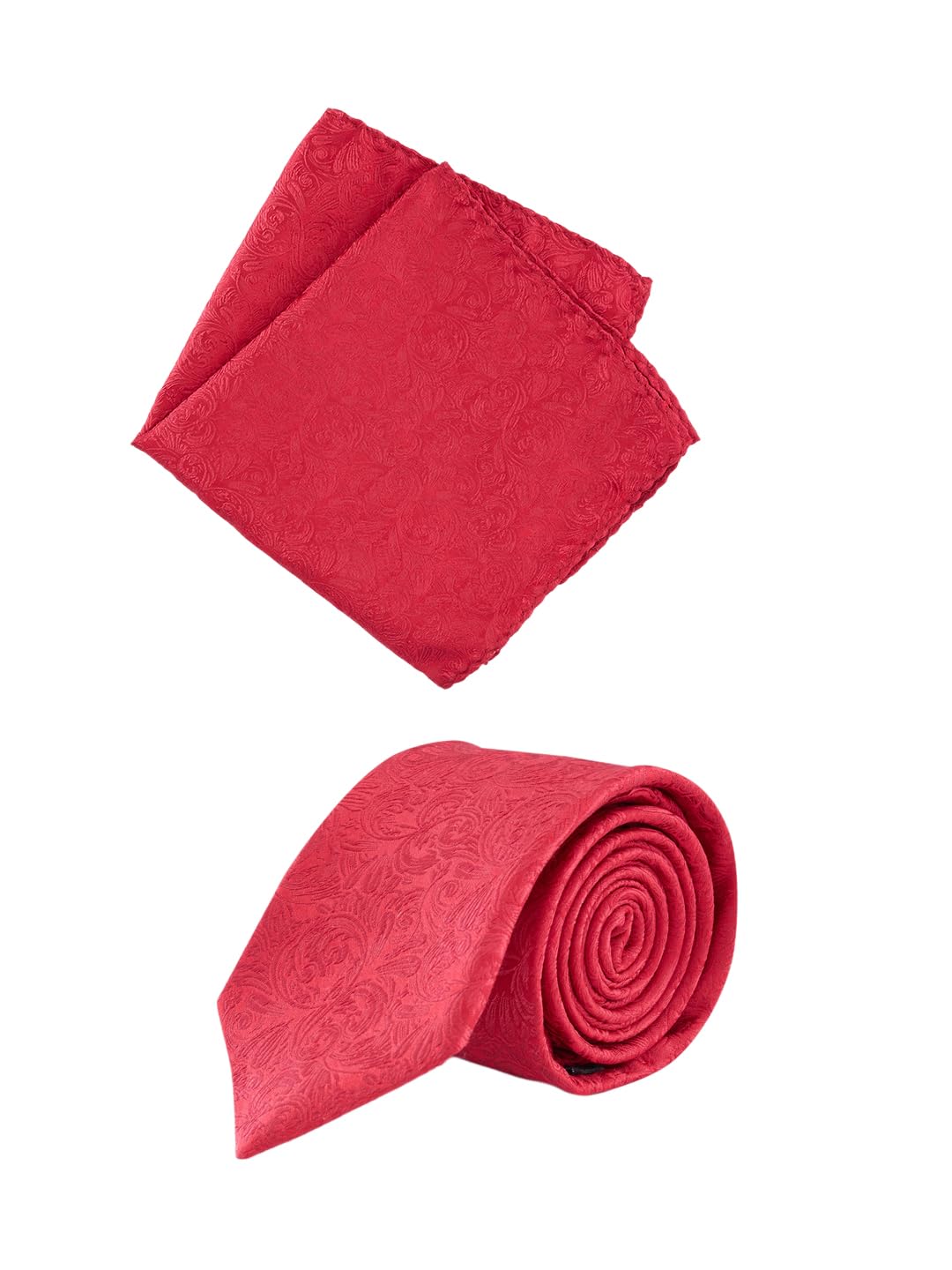 park avenue Men's Silk Necktie & Pocket Square Combo Gift Set-picture-25