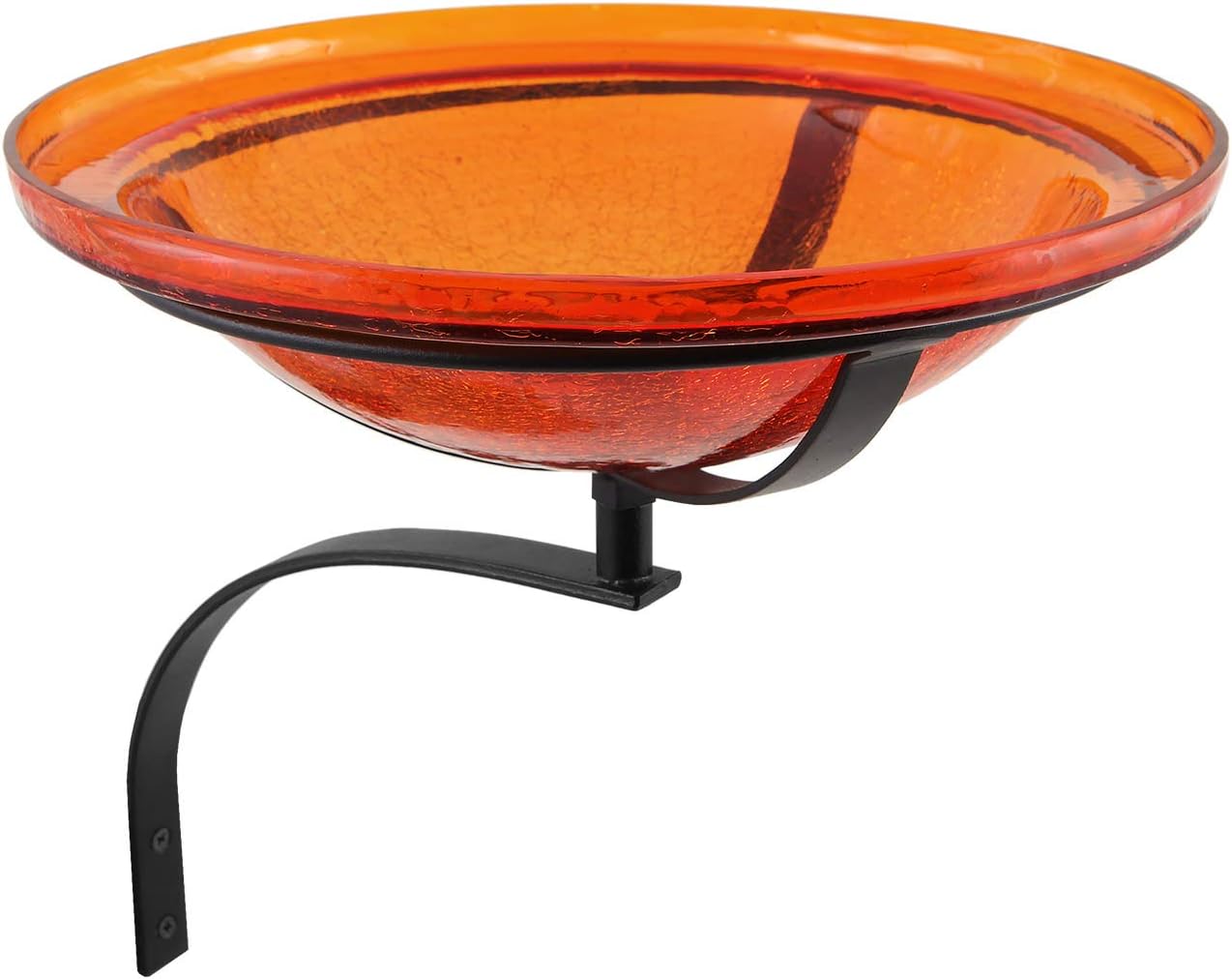 Achla Designs CGB-06M-WM 12 Inch Mandarin Crackle Wall Mount Bracket Birdbath