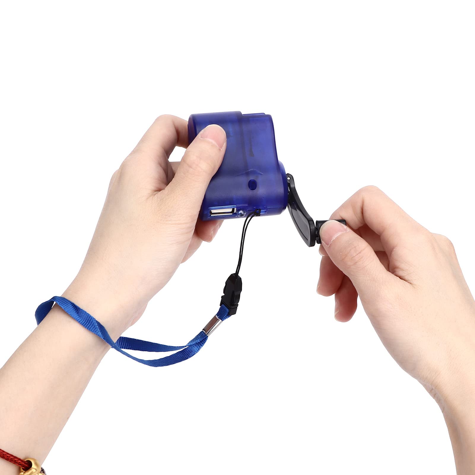 Telefono USB a Manovella Alimentazione Manuale per Escursionismo Campeggio