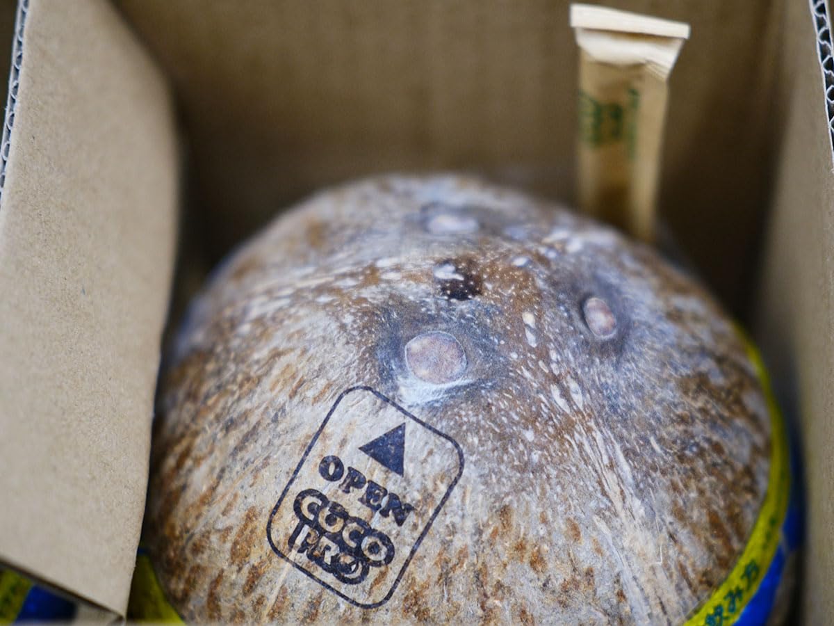 Amazon.co.jp: ベトナム産 ココナッツ 12玉入 約10kg （箱） ストロー