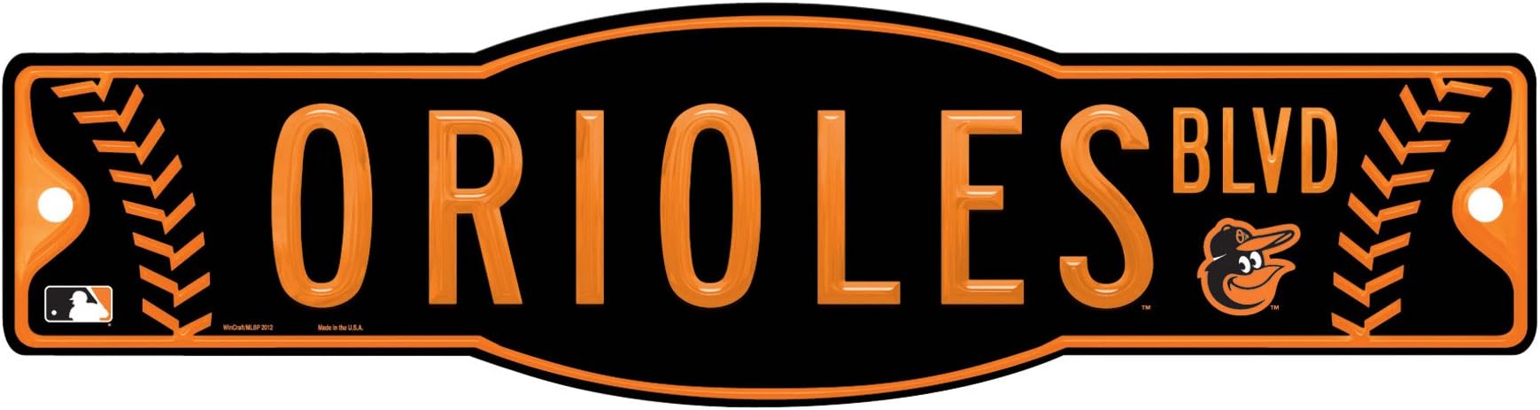 MLB Baltimore Orioles 4.5-by-17 Inch Sign