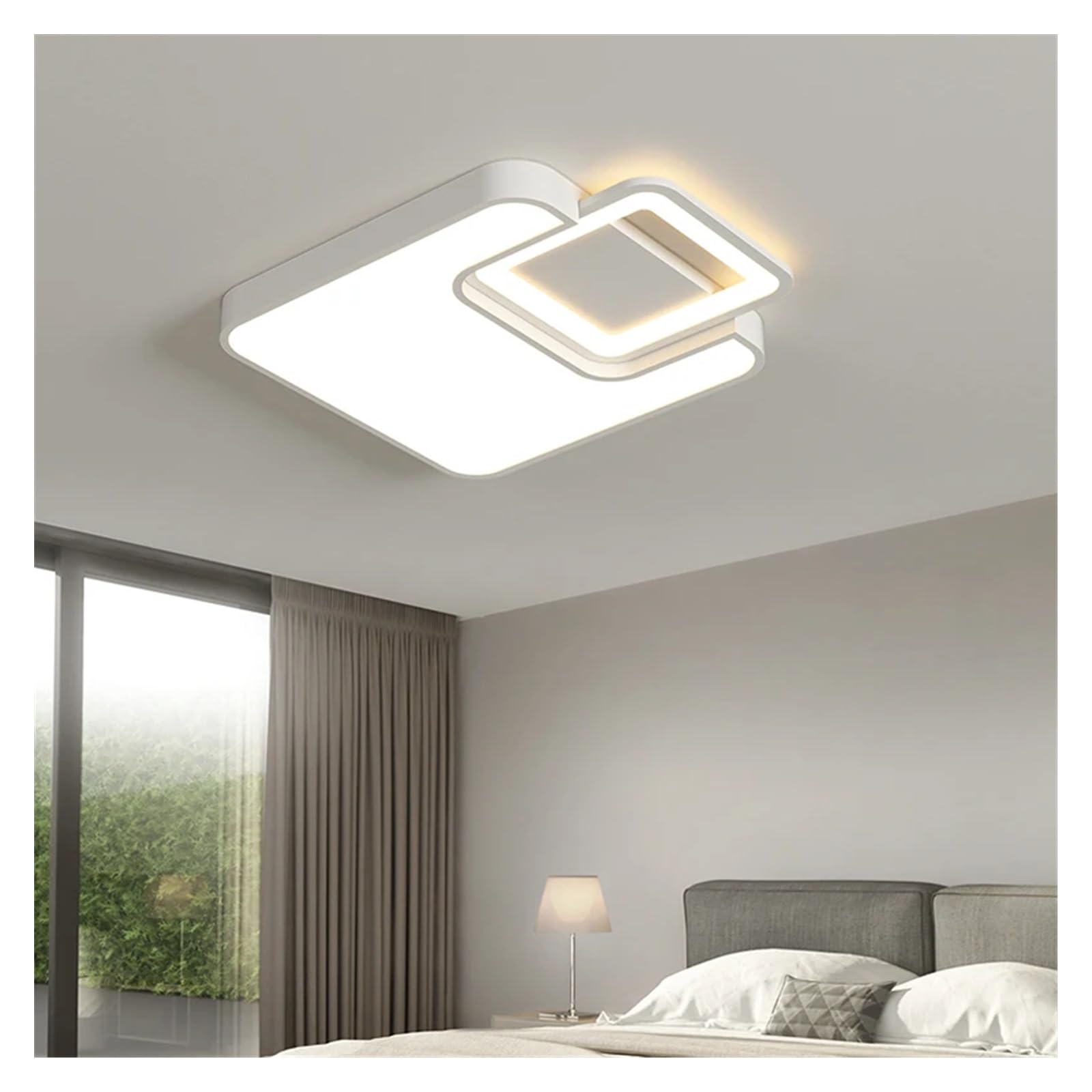 Lustre moderne à LED dimmable pour ajuster l'éclairage de votre chambre - 4