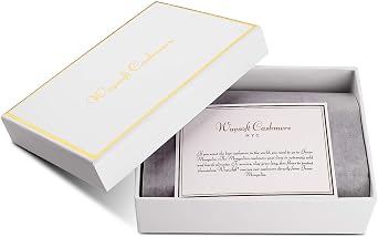 Pure 100% Cashmere Bi-Color Beanie for Men, Warm Soft Mens 3Ply Cashmere Beanie Hat in a Gift Box; Ultra Plush