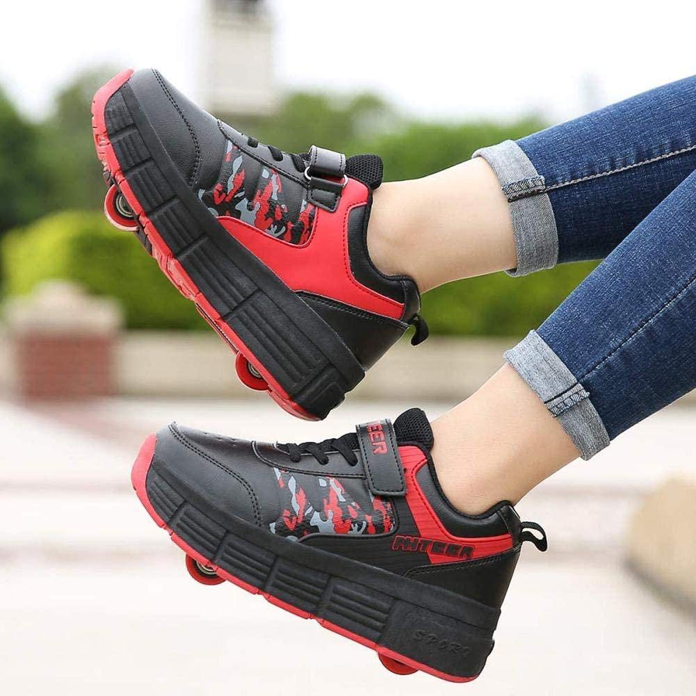 Pattini In Linea ZKK Per Donna E Uomo, Scarpe Con Ruote Nascoste, Bianco, Taglia 38 - Foto 3