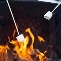 Vista 6 de Case Pack - Malvaviscos de hoguera a granel de 12 libras con (100) palos de asado (12) bolsas de una libra de malvaviscos grandes de fogata