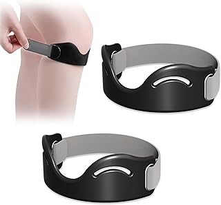 膝蓋骨ストラップ 【2個入り】 スポーツ用 膝サポーター による膝痛緩和サポートブレイス 男女兼用 ハイキング サッカー バスケットボール 登山 縄跳び ジャンパー膝 スポーツ全般 日常生活(ブラック)