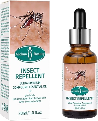 AICHUN BEAUTY Aceite esencial repelente de insectos después de picaduras de mosquitos reparación piel 1.0 fl oz1.0fl oz
