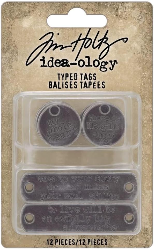 Tim Holtz Iddeaology Typed Tags