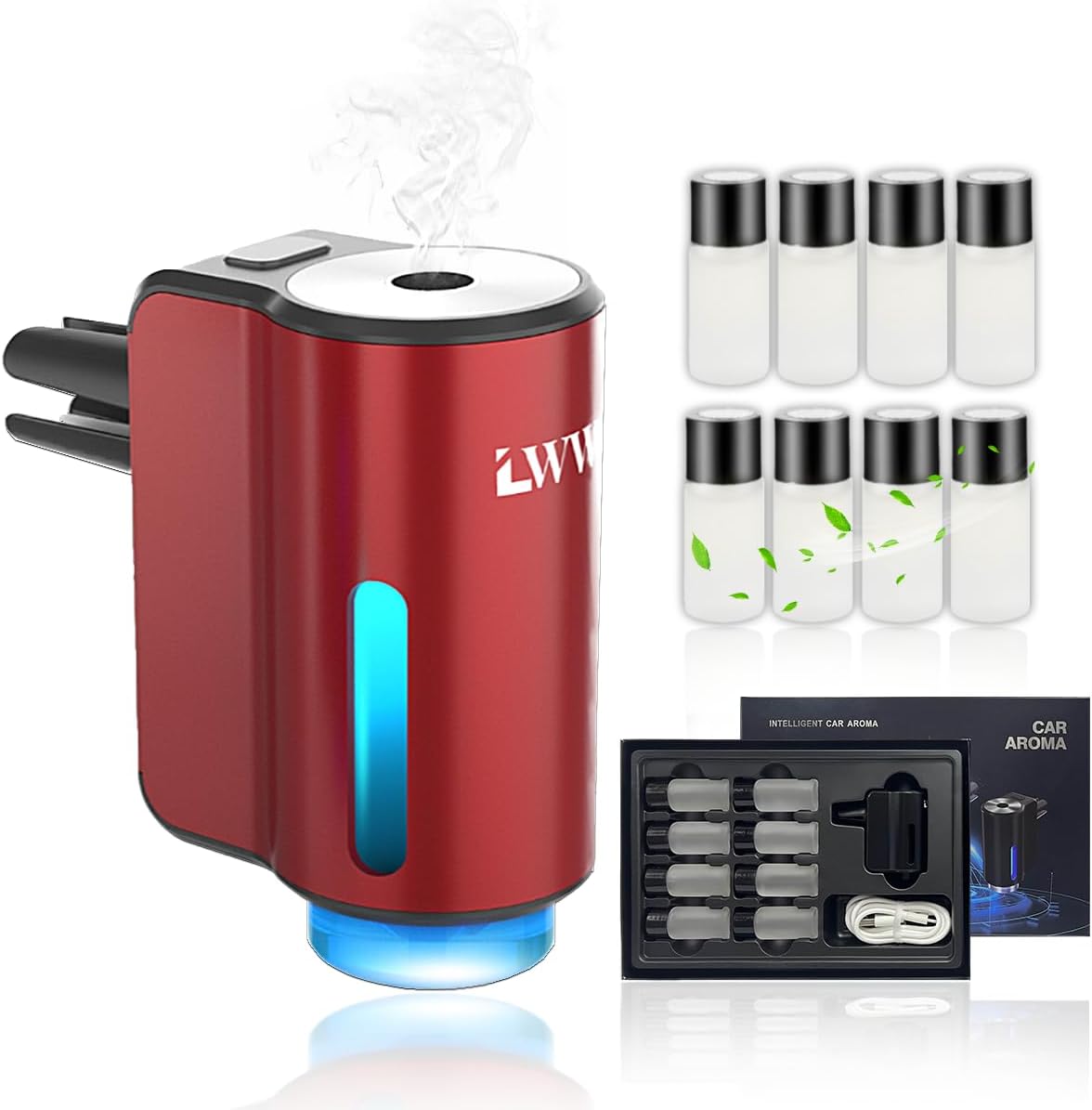 Stewerom Car Air Freshener Smart Adjustable 3Speed