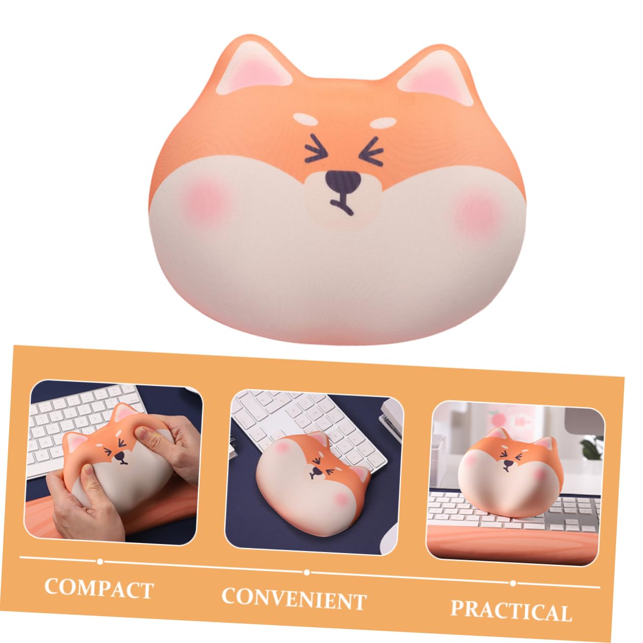 5 Stück Ergonomische Handgelenkauflage mit Niedlichem Hundemuster Rutschfeste Mauspad Handauflage für Computer Gaming Fördert Handgelenk Komfort Entlastet bei Büroarbeiten
