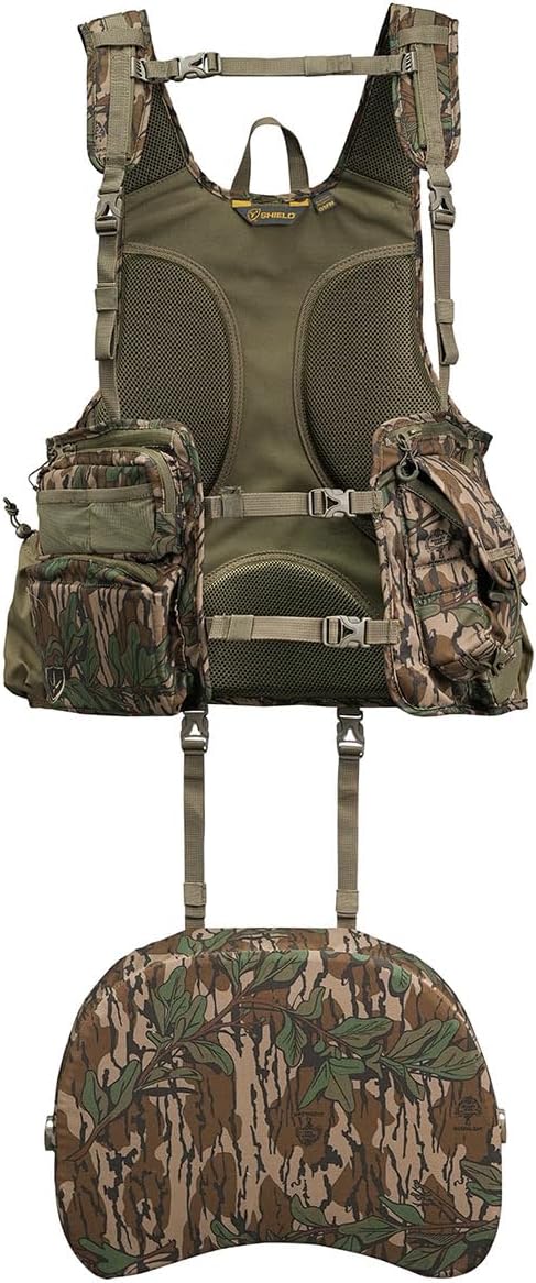 BLOCKER OUTDOORS Finisher BT Strap Vest – Lightweight Run and Gun Turkey Hunting Vest with Magnetic Seat and Game Bag