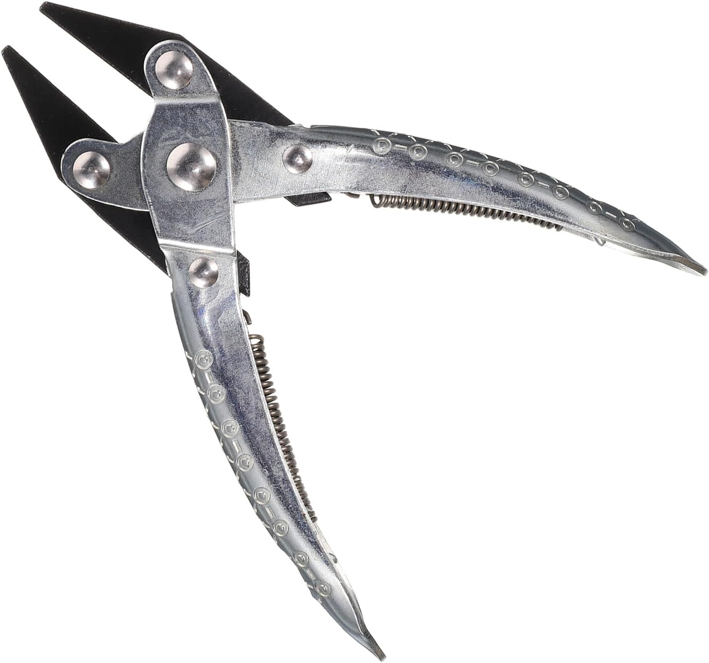 VILLCASE Parallel Jaw Flat Nose Pliers for Jewelry Making and Repair, Spring-loaded Needle Nose Hand Tool for Bending, Clasping, and Holding Accessories