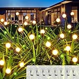 BONLION Paquete de 8 luces solares de luciérnaga oscilantes