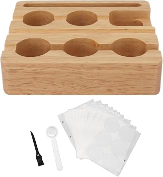 60Pcs 37mm Reusable Coffee Pod, Refill Kit with Aluminum Foil Seals Brush Spoon for Coffee Pods