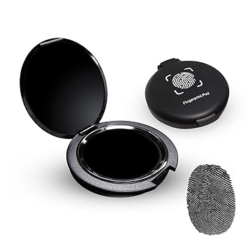 Mold Your Memories Inkless Fingerprint and Thumbprint Ink pad 2 Inch Round.(Black)