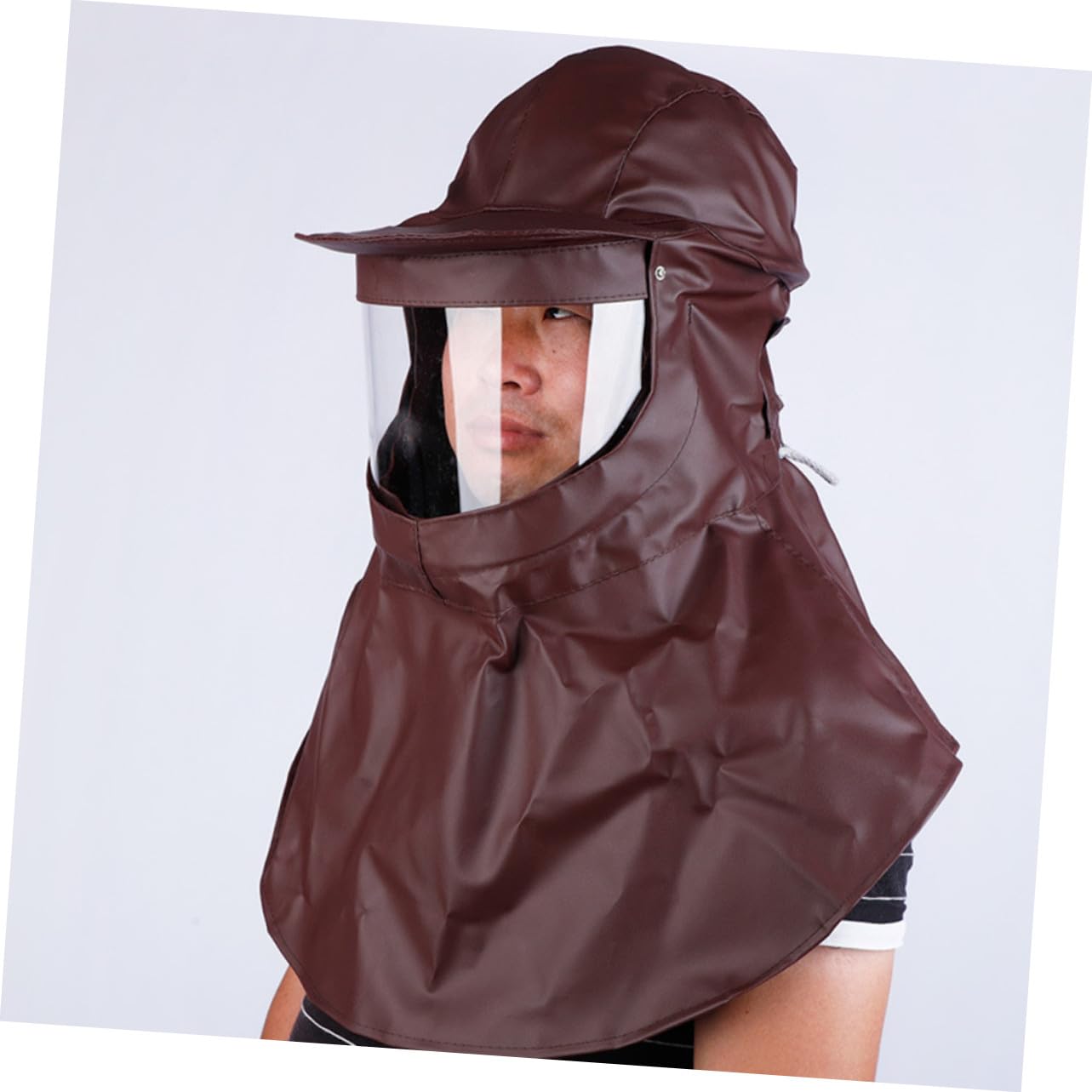 ABOOFAN Ölbeständige Maske Mit Säure Alkalibeständigem Umhang wasserdichte Kapuze Nackenschutz Kopfhaube Für Industriellen Schutz Langlebiges Material Atmungsaktiv Mit Lüftungsöffnungen