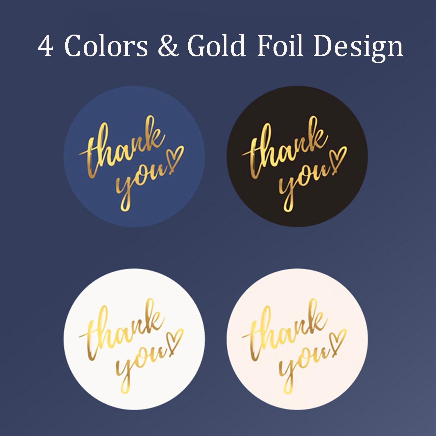 Calcomanías Grandes De Agradecimiento Rosas De 2 Pulgadas, Etiquetas