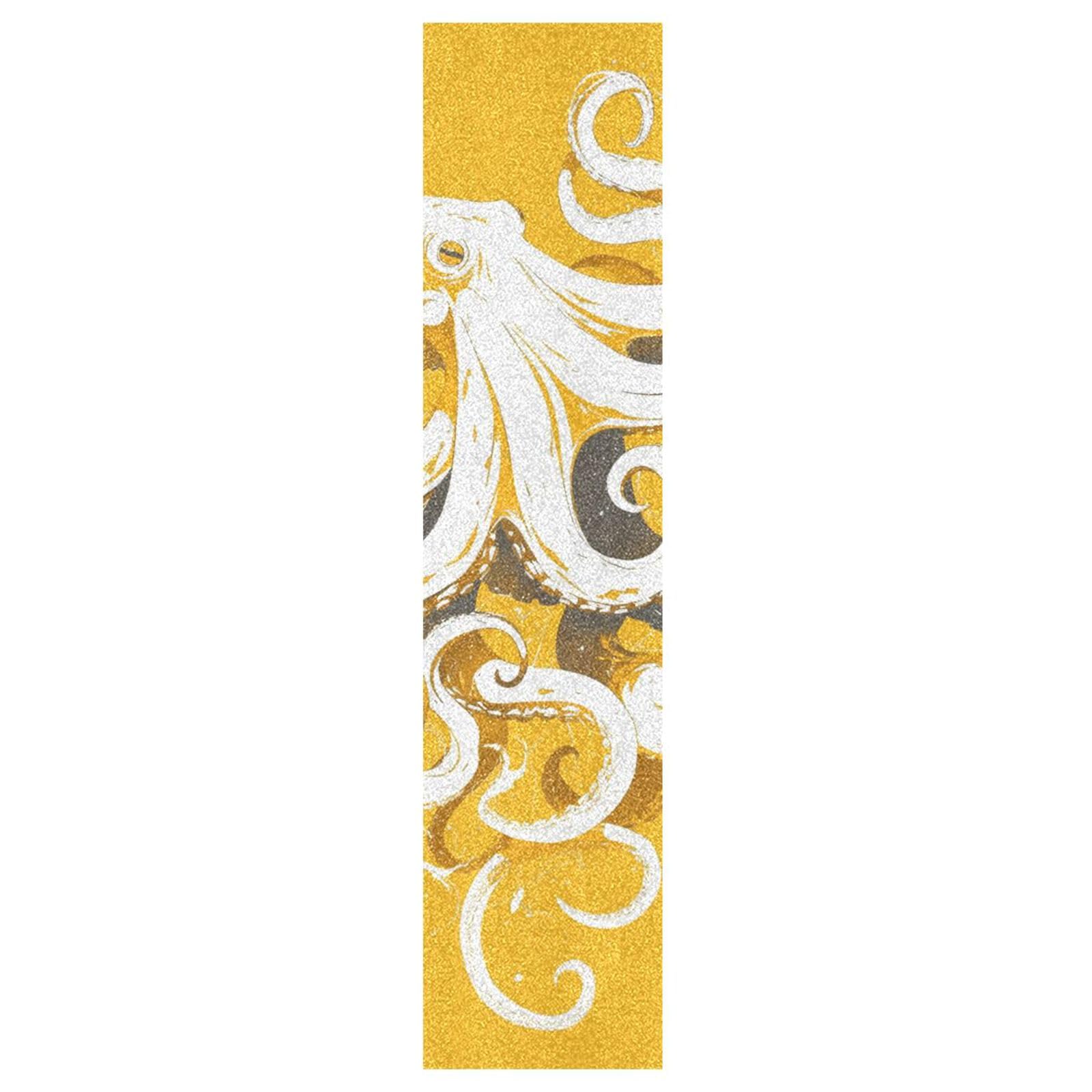 Zwierzę morze żółty Griptape deskorolka bez pęcherzyków Longboard Griptape, 101 x 25 cm