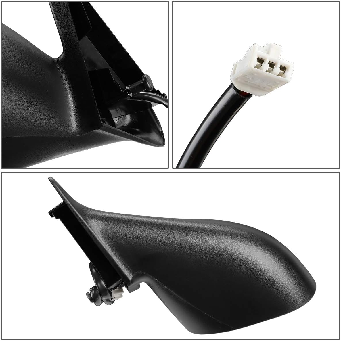 DNA Motoring OEM-MR-CH1320182 Factory Style Powered Adjustment Mirror Left Side Mirror Compatible with 98-01 Concorde Intrepid