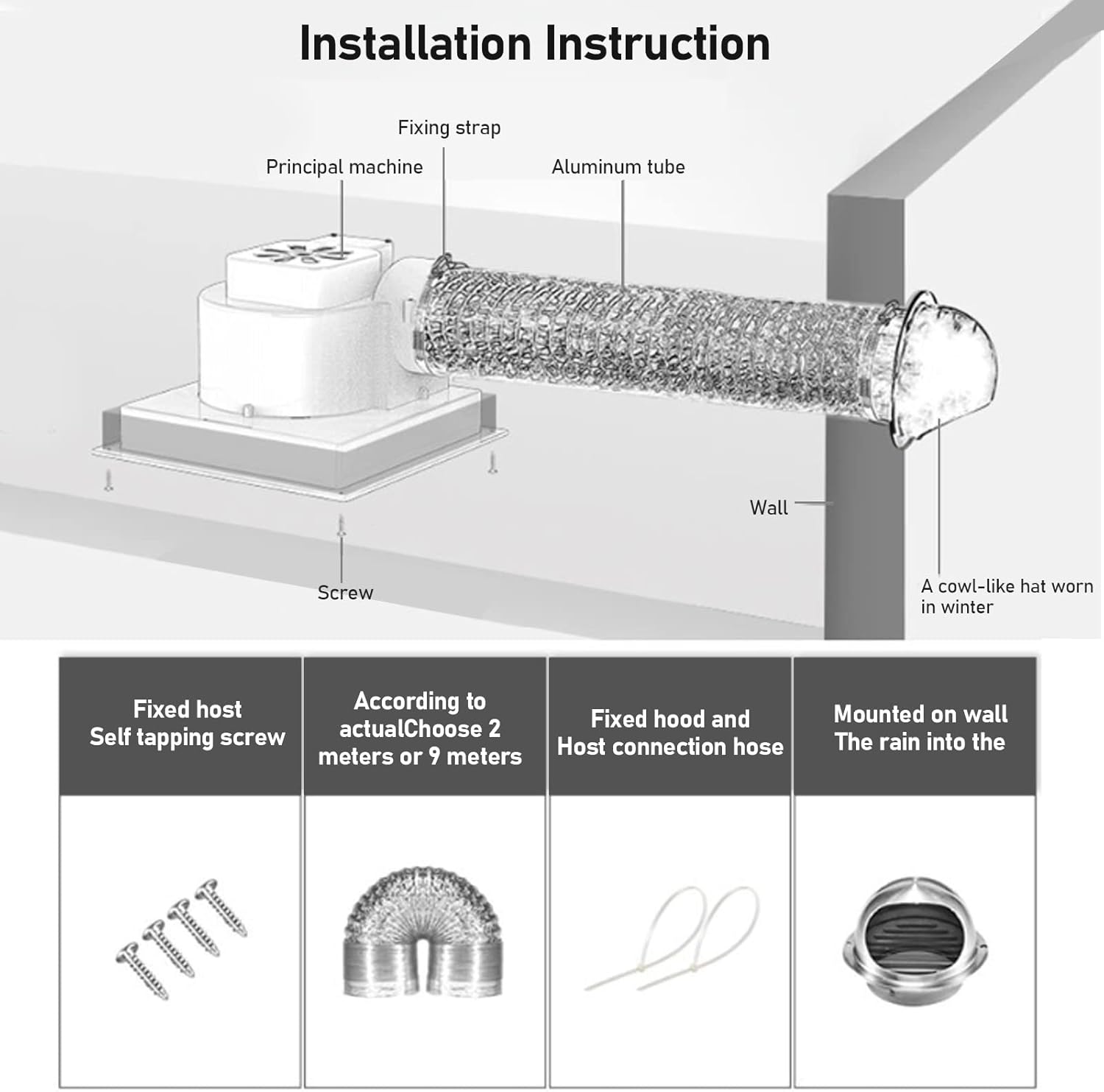 TWSOUL Bathroom Exhaust Fan, 8 inch Silent Bathroom Ceiling Ventilation Fan with Anti-Backflow Check Valve, Balanced Air Solution, for Tub Shower Enclosure, 110V