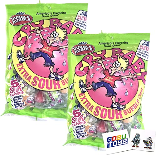 Cry Baby Extra Sour Bubble Gum Assorted Bag miniatura 1