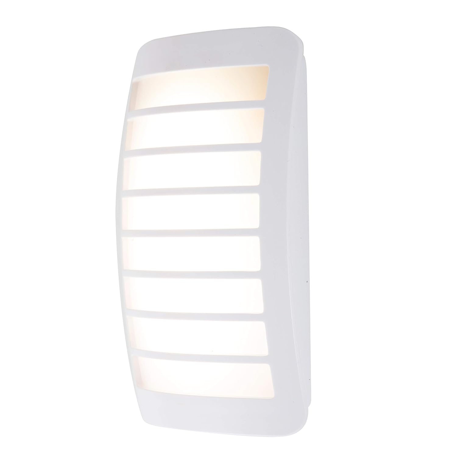 GE CoverLite Automatic LED Night Light White Finish Plug-in Soft White Dusk to Dawn Sensor Energy-Efficient Ideal for