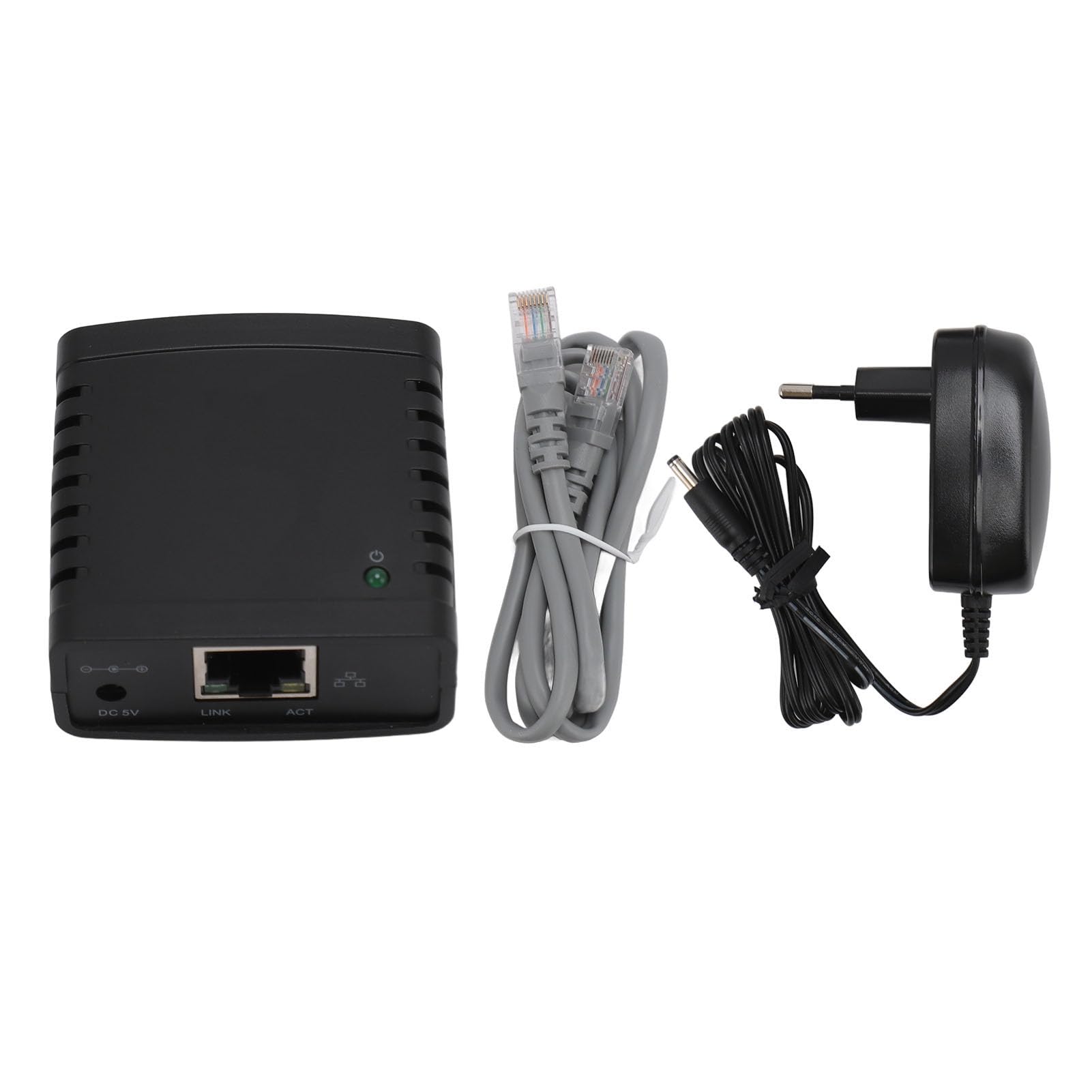 Yunseity Serveur d'impression Réseau Réseau Fast Wireless Print Share Server Adaptateur, Universal USB vers Le Serveur d'imprimante 'Interface RJ45 pour Une Amélioration de l'efficacité de (Plug