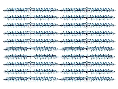 20 tornillos autoperforantes M7x70 de acero carbono galvanizado miniatura 1