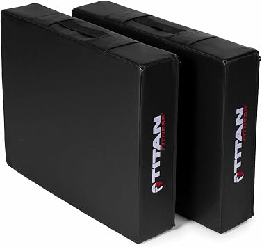 Titan Fitness Silencer Drop Pad Set, Weightlifting Drop Pads, 6 Crash Cushion Pads