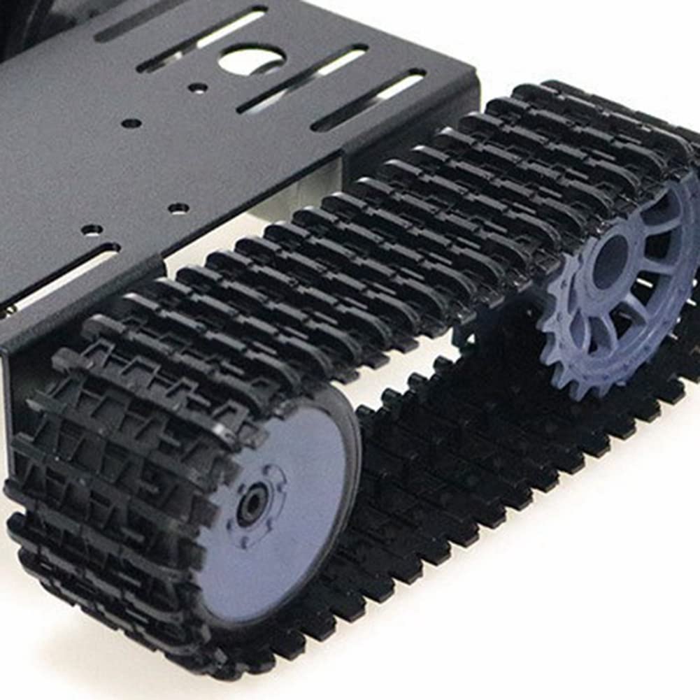 2X Plataforma de Robot Rastreador de Orugas Rastreado Chasis de Carro Tanque Inteligente con Motor Dual DC 12V para Bricolaje para T101-P / TP101