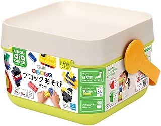 カワダ(Kawada) おおきなダイヤブロック はじめてのブロックあそび バケツ 1.5歳以上 ブロック おもちゃ OD-01