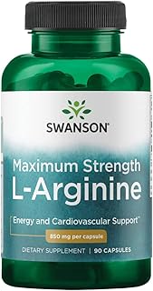 Swanson Amino Acid Super-Strength L-Arginine 850 Milligrams 90 Capsules