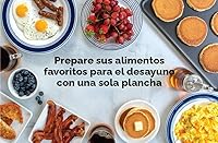 Vista 3 de Nordic Ware Plancha de dos quemadores, 10.3 x 17.4 pulgadas, antiadherente, color negro