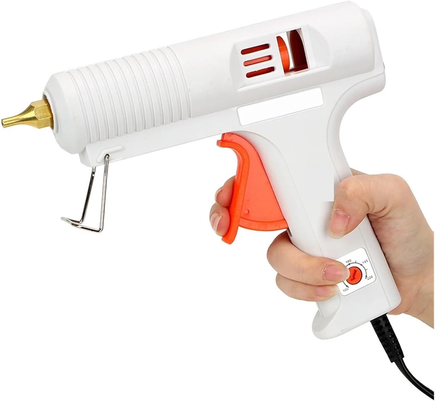 Hot Glue Gun Hot Melt Glue Gun Craft Repair Tool Constant Temperature Muzzle Diameter 11mm 110W Heating Up Temperature Adjustable for DIY Arts, Crafts and Quick Repairs