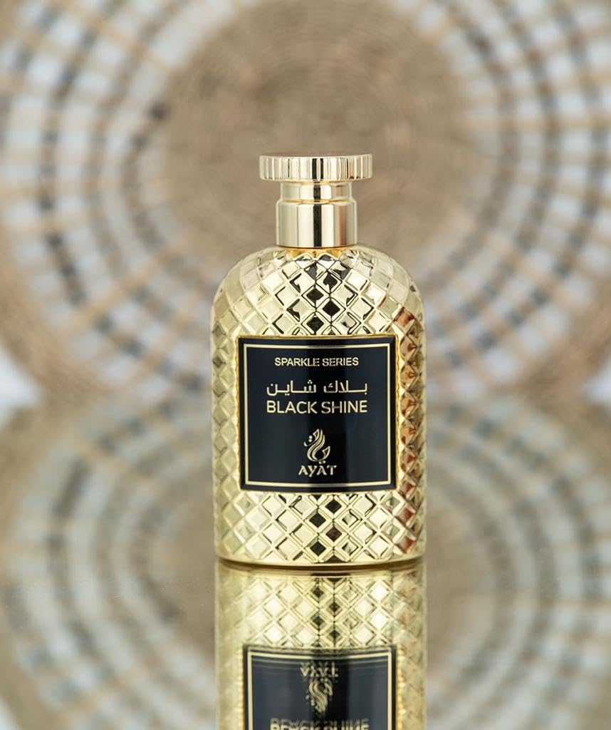 AYAT PERFUMES – SERIE PARKLE Eau de Parfum para Hombre 100 ml Black Shine | Perfume Fresco Especiado Aromático con Notas de Bergamota, Lavanda y Madera de Cedro | Perfume Oriental de Larga Duración