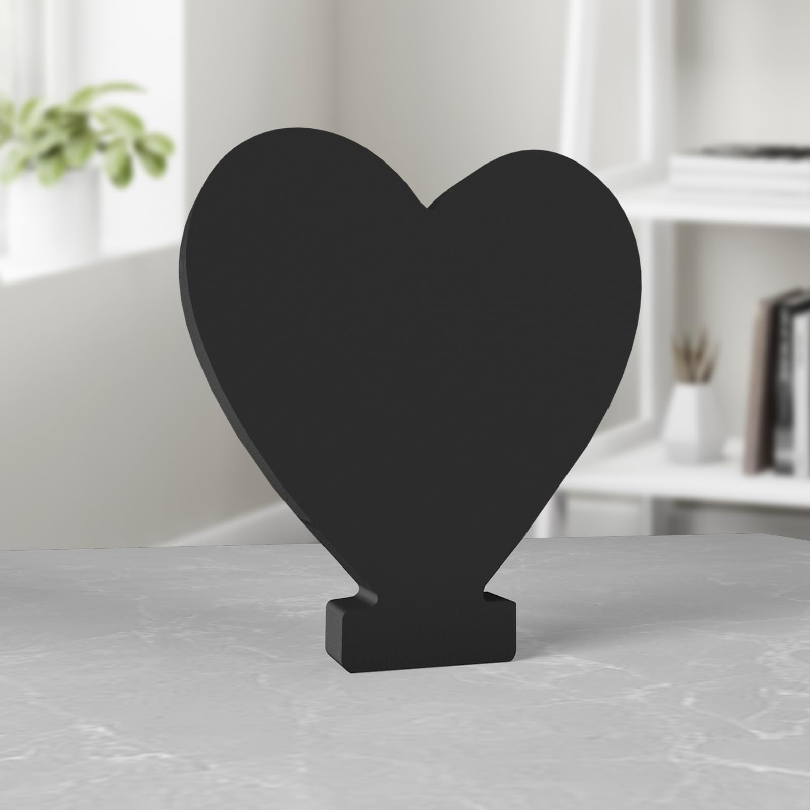 Aruatu 8 Inch Black Wood Letters Unfinished Wood Letter for Wall Decor Decorative Standing Letter Large Letters for wall Decoration for Craft Home Party Projects (Love)