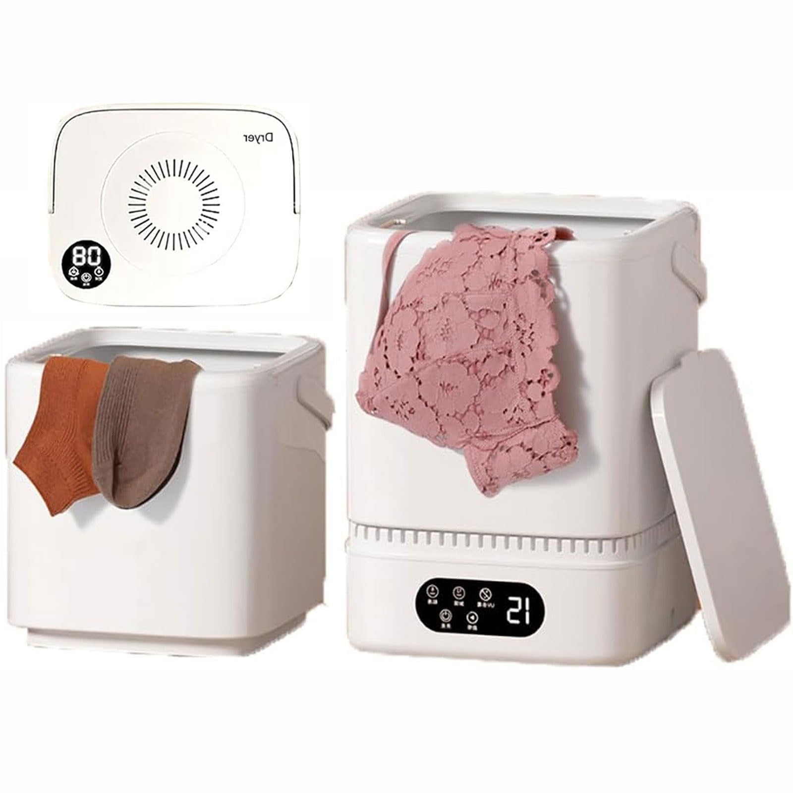 Mini machine à laver compacte 5L pour sous-vêtements avec essorage électrique