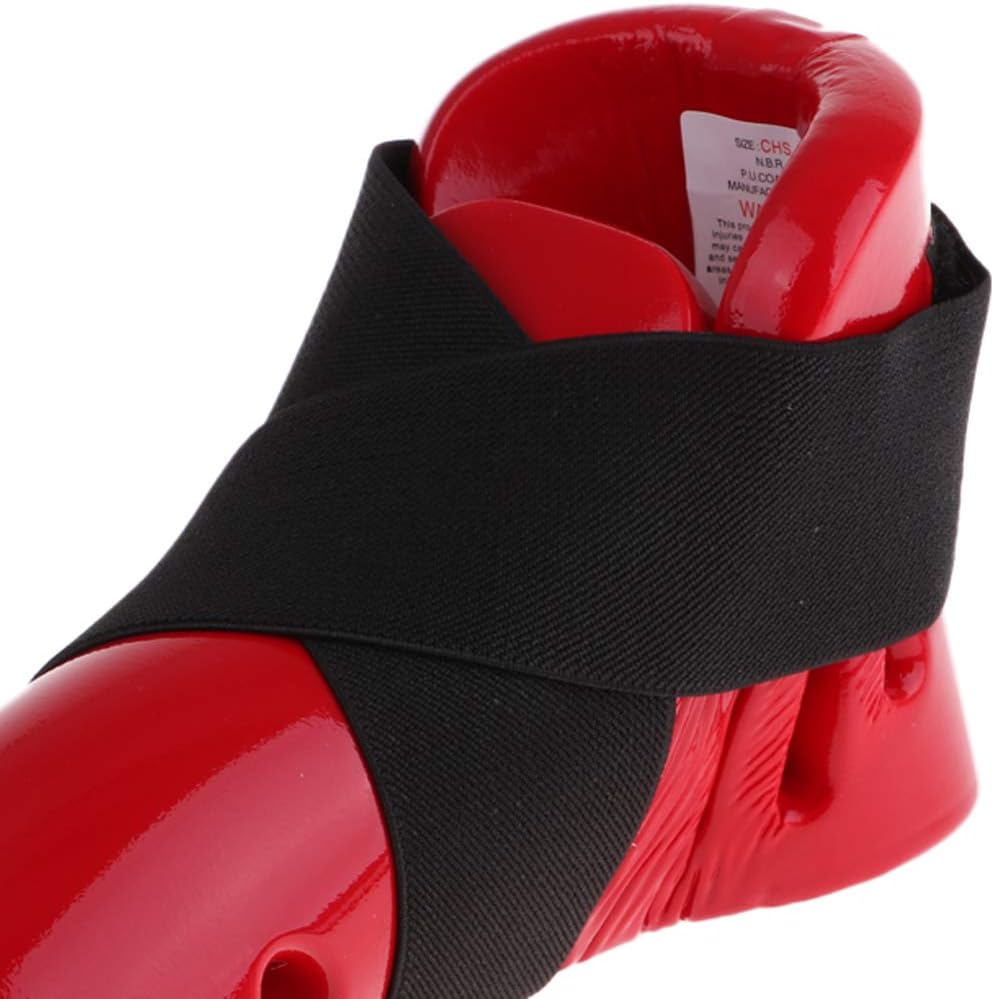 Generic Taekwondo Foot Hand Guard Karate Foot Gear Sparring Shoes Gloves - Red, M : Everything Else