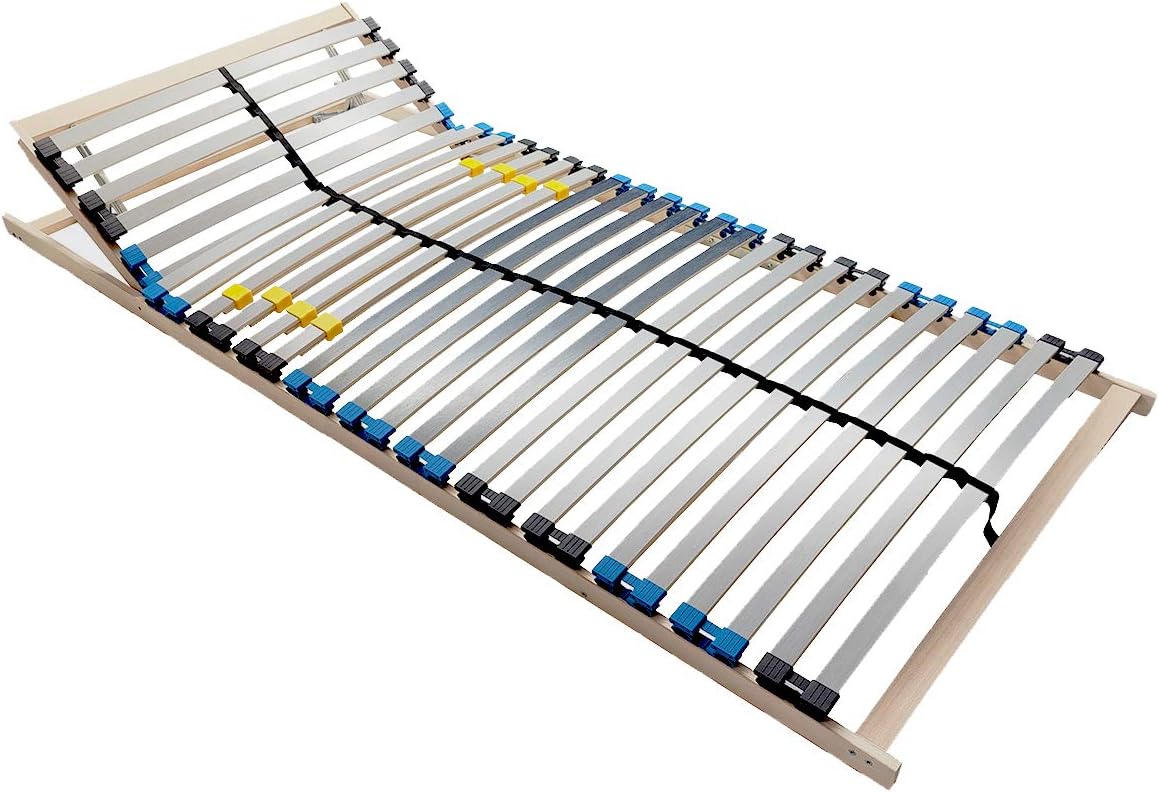 Living Style 7 Zonen Lattenrost 140x200 Test BMM Lattenrost 140x200 cm Standard 28 Leisten/Kopfteilverstellung/TÜV