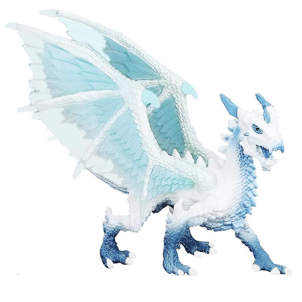 Doyomtoy Ice Dragon Figurine, Ice Dragon Toys, Miniature Dragon Statue, for Kids Gift Animal Toys or Stocking Stuffed, Home Decoration