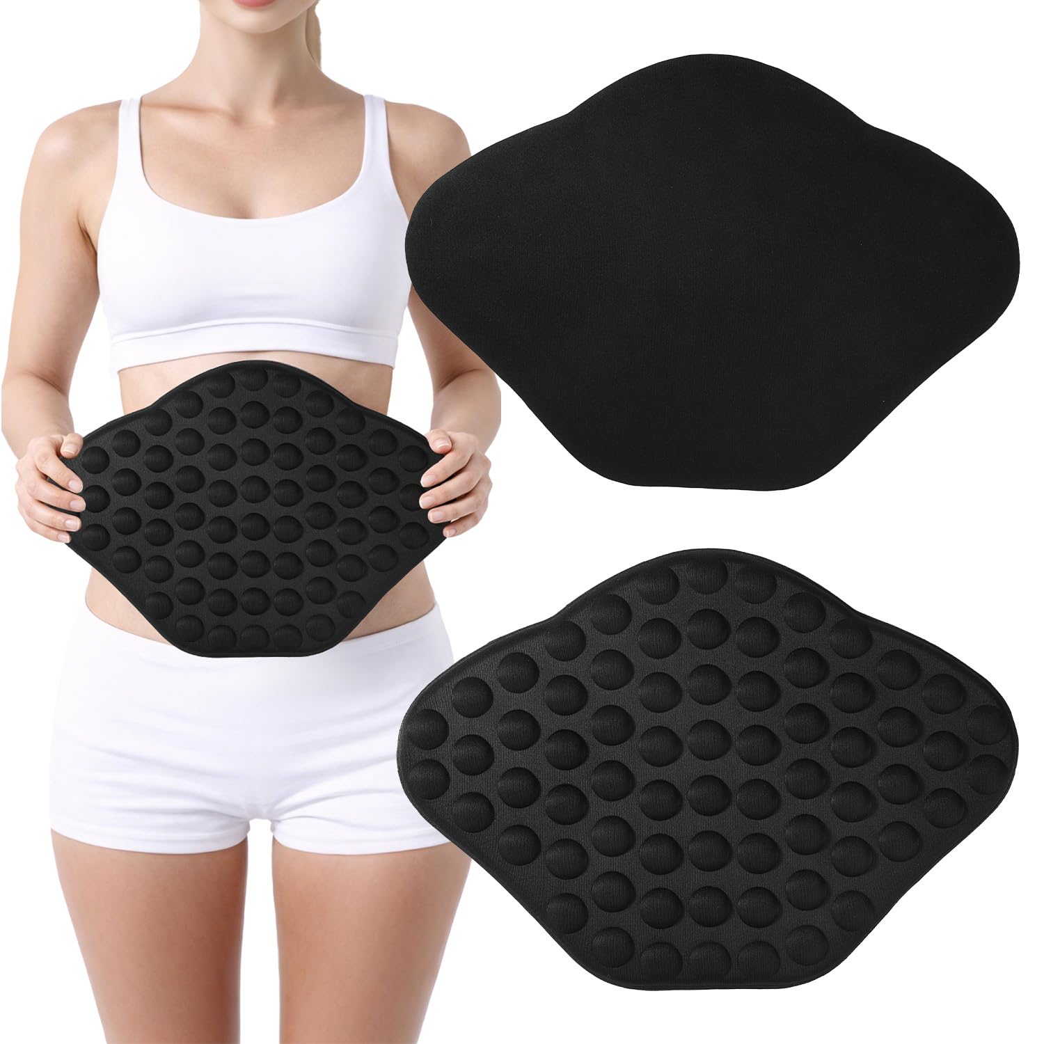 Lyreh 2uds Tabla de Compresión Abdominal de Espuma Lipo, Tabla Espuma Lipo Esponjosa para Liposucción Postoperatoria Relleno Cintura Antiflacidez La Piel (Negro)