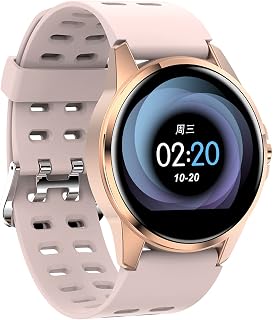 JXFY Smart Watch for Men,Full Touch Screen Fitness Tracker Heart Rate Blood Pressure Mornitor,Waterproof Activity Tracker with Stopwatch Step,E(F)