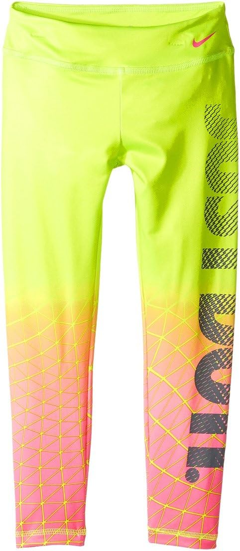 Nike Kids Girl's Dri-FIT Sport Essential Legging (Little Kids) Volt 4 Little Kids