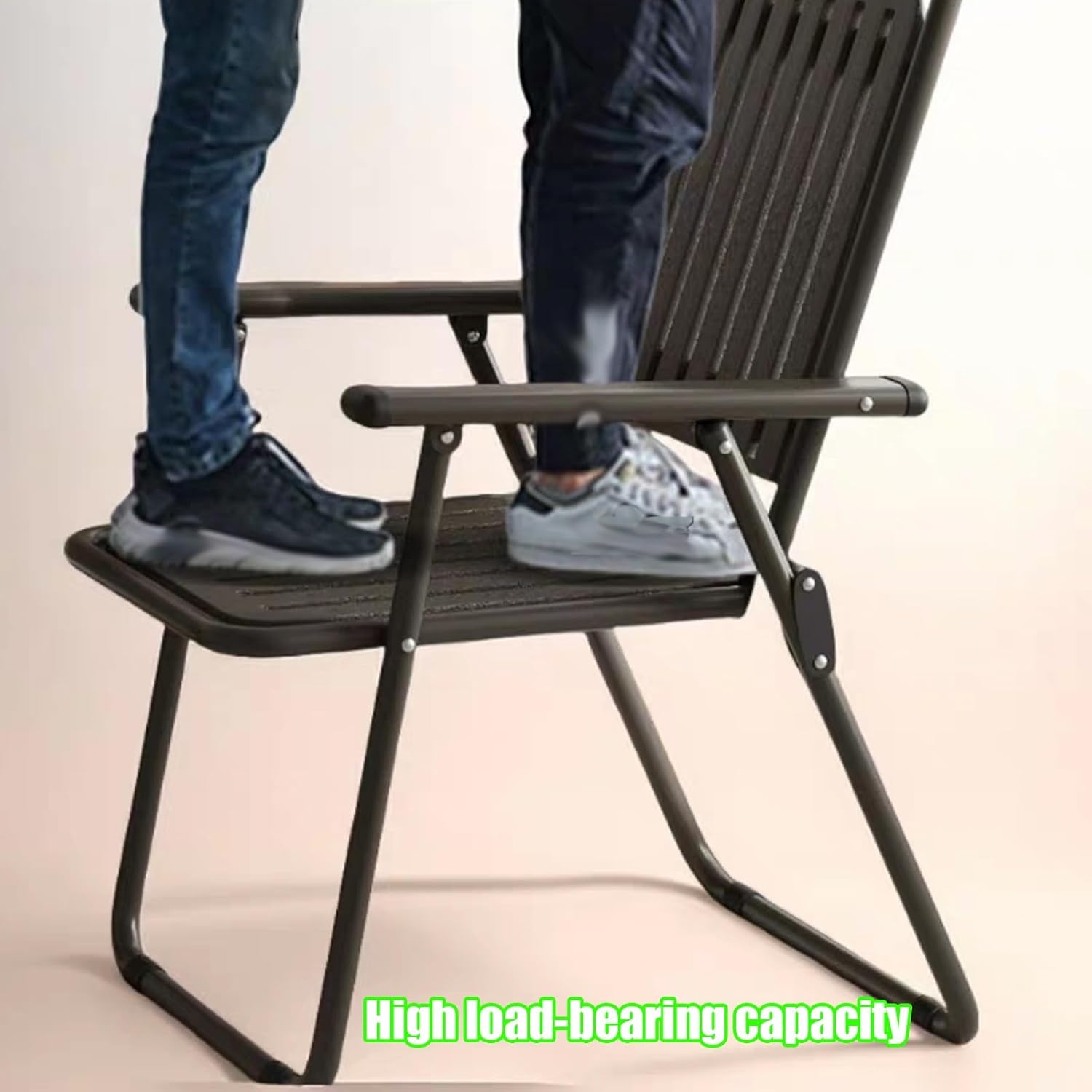 Light Weight Folding Chair, Folding Stools, Comfortable Event Chair, for Kitchen Island, Corporate Reception, Main Picture Restaurant, Bar, Cafe(Browns,40cm)