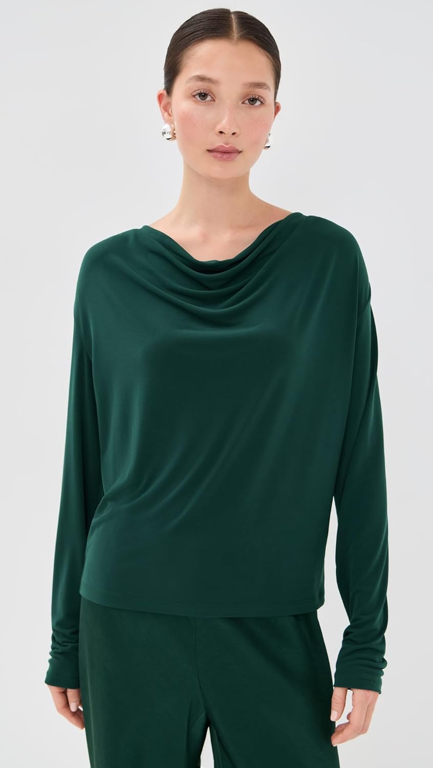 Vince Women's Long Sleeve Cowl Neck Shirt - Image 2