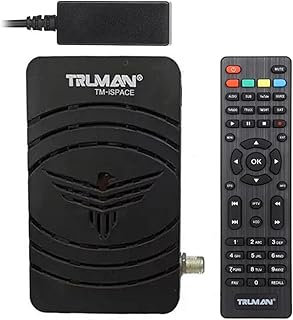 ريسيفر صغير HD TM-iSPACE من ترومان، لون أسود