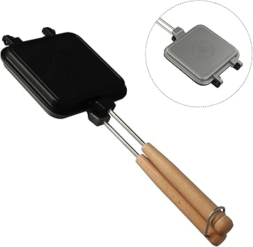 Sleek Design Cast Iron Waffle Maker Pan to Elevate Your Kitchen Experience