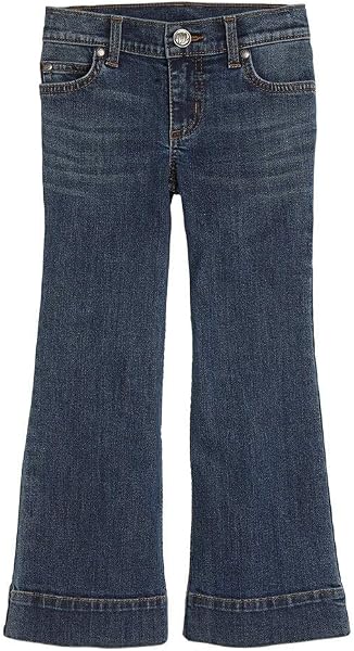 Wrangler Girls' Darci Medium Wash Trouser Jeans with Quality Craftsmanship