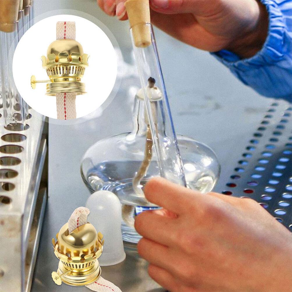 4pcs Kerosene Lamp Holder Oil Lamp Wicks Oil Lamp Burner Accessories Oil Lamp Chimney Holder Kerosene Lamp Globe Temple Oil Lamp Burner Replacement Replaceable Zinc Alloy Base